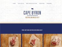 Tablet Screenshot of capebyronangus.com